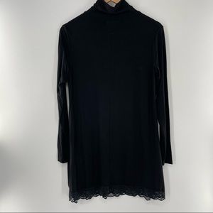 Leadingstar Women Turtleneck Loose Fit Cotton Lace Casual Dress NWT sizeS